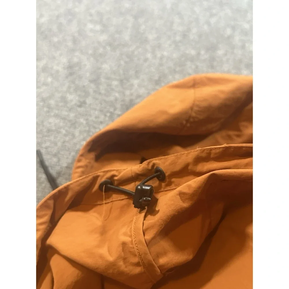 Howler Bros Mens XL Orange Windbreaker Jacket Zip Outdoors Hiking Cinch Waste